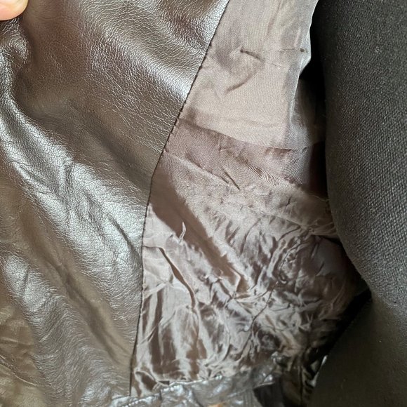 Mossimo brown faux leather jacket size S - Picture 2 of 5